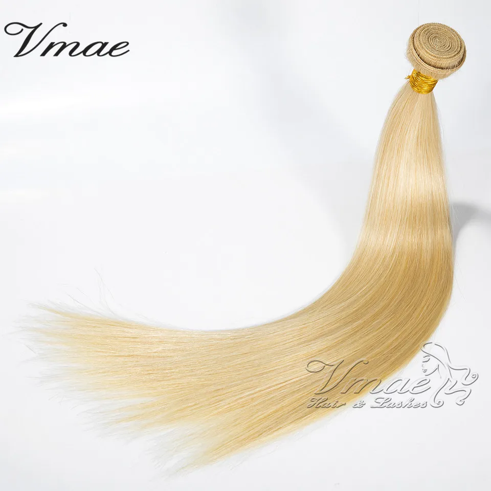 

VMAE Russian Unprocessed Full Cuticle Soft Smooth Straight 613 Blonde Brazilian Natural Bundles Raw Virgin Human Hair Extension