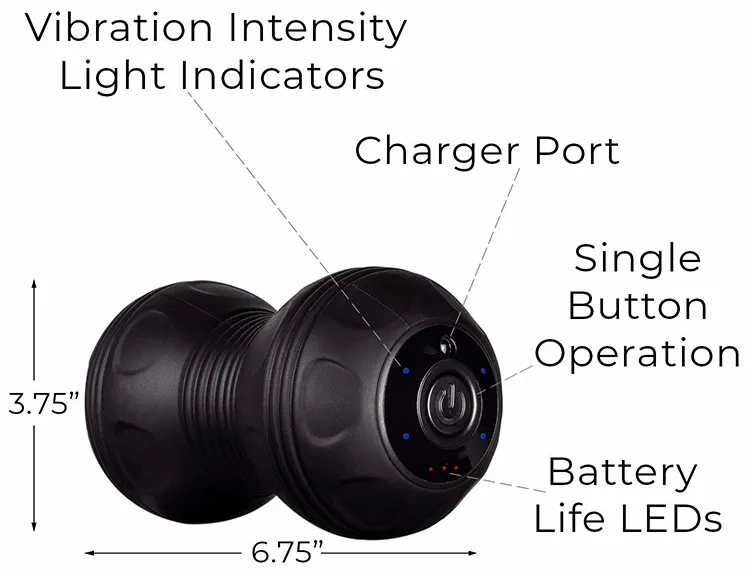 Heat Electric Massage Roller Therapy Vibrating Massage Ball Buy Electric Massage Roller 1536