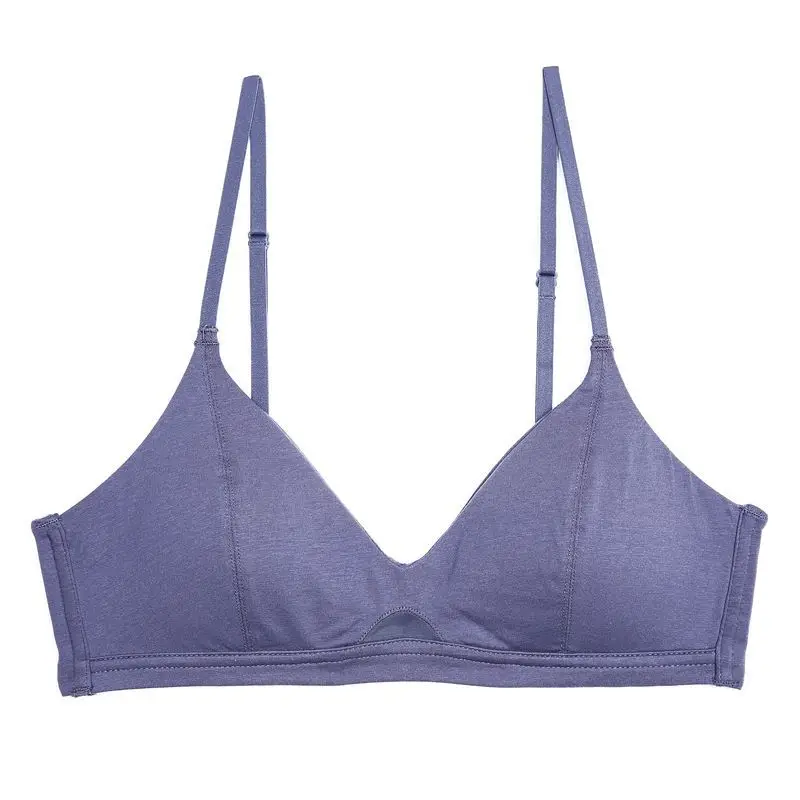 

Simple and comfortable one-piece bra with smooth face, natural fur and healthy chest shape without rims, Black;nude;light gray.dark gray