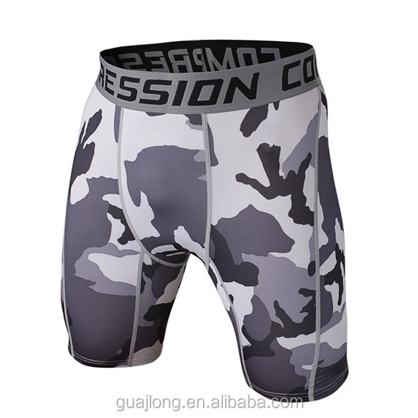 
Man sport tight shorts, camouflage printed sport shorts 