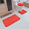 (CHAKME) 3 pieces bathroom rug set bathroom mat set bathmat set