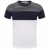 Hot Sale Mens New Stitching T-Shirt Round Neck Large Size Tees
