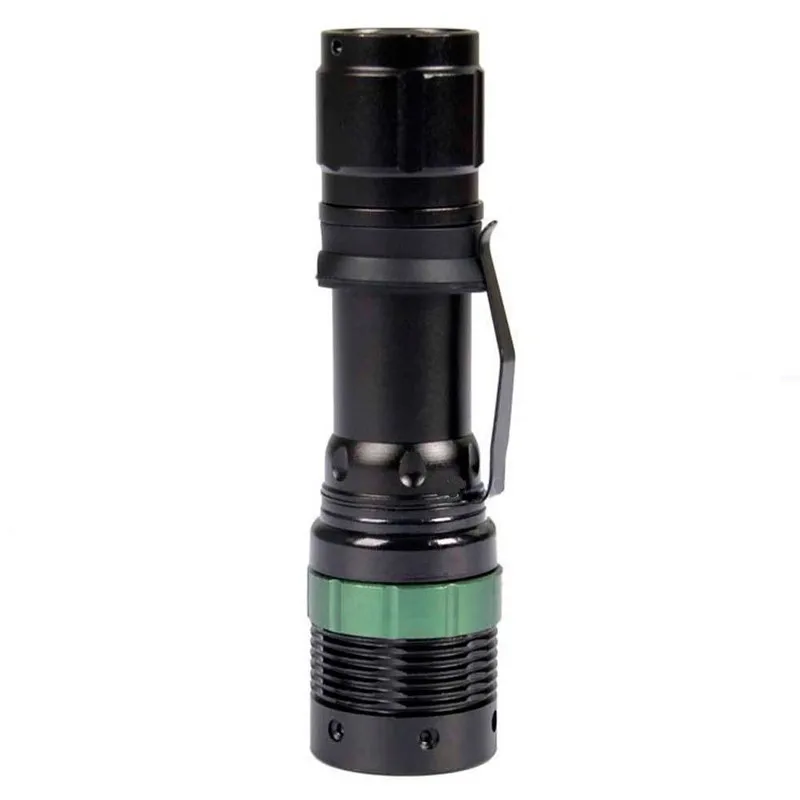 Adjustable 3000 Lumen Aluminum alloy Zoomable CREE XM-L Q5 LED Flashlight Torch Zoom Lamp Light LED Flashlight Black linternas 1.jpg