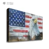 Creative work eagle painting usa flag in frame 3d decoration de maison for room decor