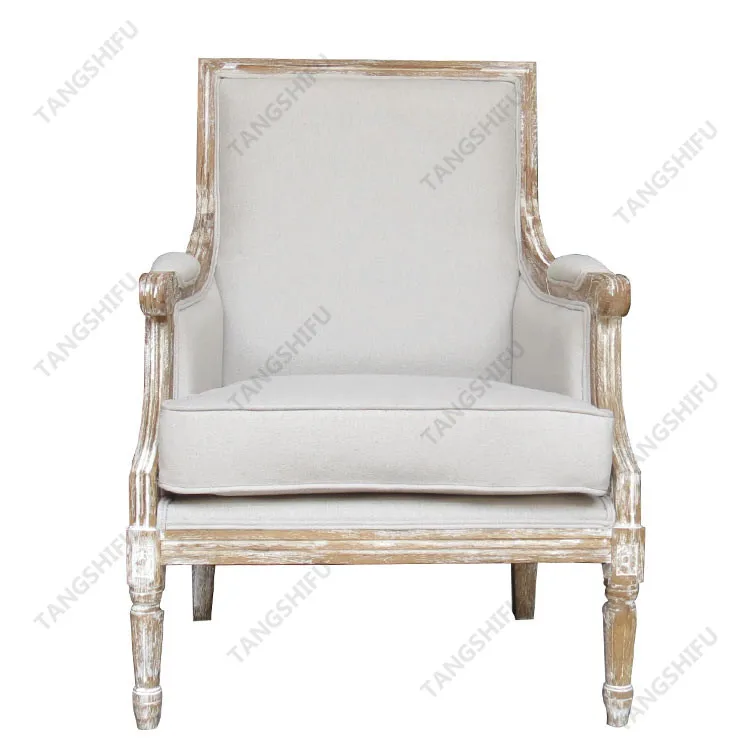 Luxury Design Classic Oak Wood Leg Linen Fabric Living Room Beige Armchair Sofa View Beige Armchair Sofa Tangshifu Product Details From Zhejiang Tangshifu Furniture Co Ltd On Alibaba Com