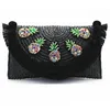 new fashion women wheat straw summer beach clutch eco-friendly purse