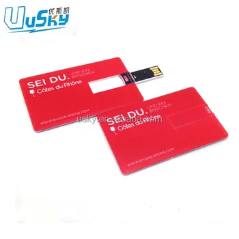 Credit Card Usb Flash Drives Bulk Full Color Print Logo Custom Drive