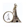 2015 Bronzed Metal Creative Eiffel Tower Key chain ring 5cm Height