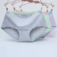 

Hot style cotton multi-colored women middle-waist breathes fashion sexy seamless underwear