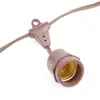 48ft with 15 x E26 Sockets Hanging Loops S14 patio string lights