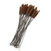 

Eco friendly coconut fiber cleaning brush stainless steel straw brush cleaner reusable coconut fiber brush