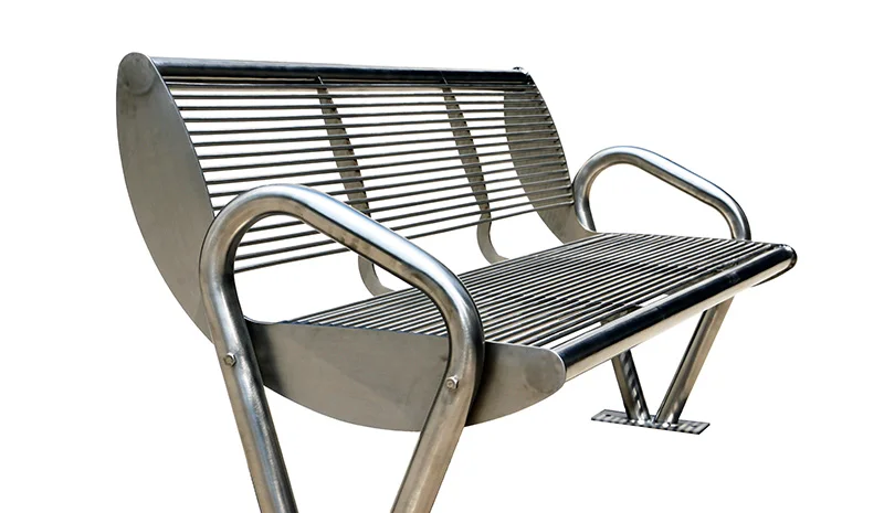 
Arlau outdoor inox stainless steel park bench 