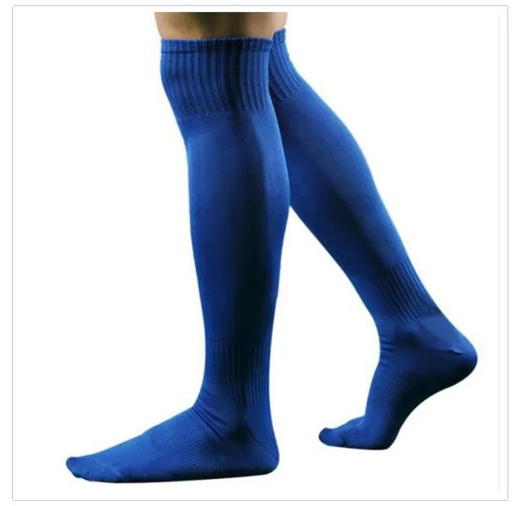 Wholesale Solid Blue Color Mens Knee High Soccer Sock Buy Sock,Soccer Sock,Wholesale Socks