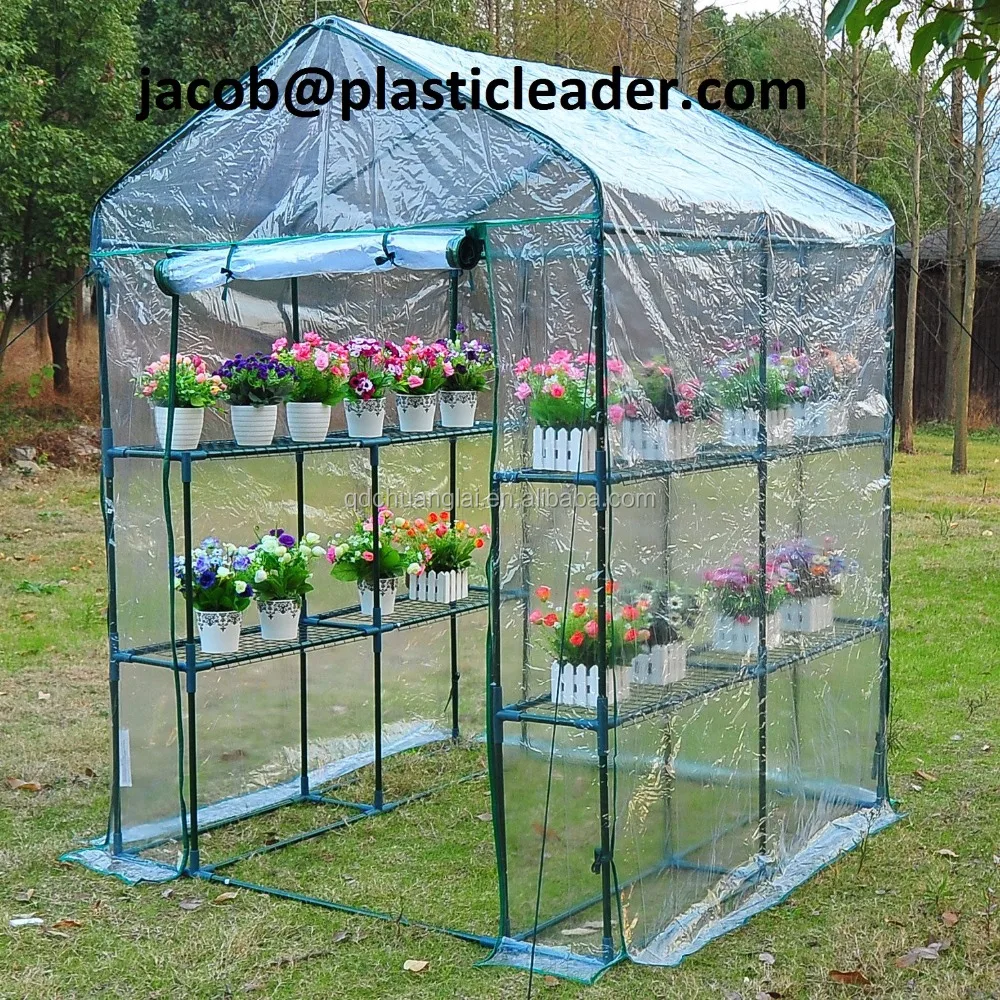 

Walk in PVC covering galvanized grow tent / garden steeple greenhouse, Green or custom