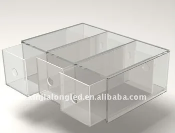 perspex storage drawers