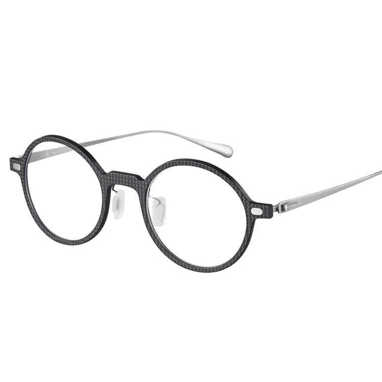 Quality Carbon Fiber Frame Round Reading Glasses Super Light Weight Flexible Buy Carbon Fiber