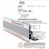 seg aluminum profile extrusion tension fabric banner structure for backlight lightboxes