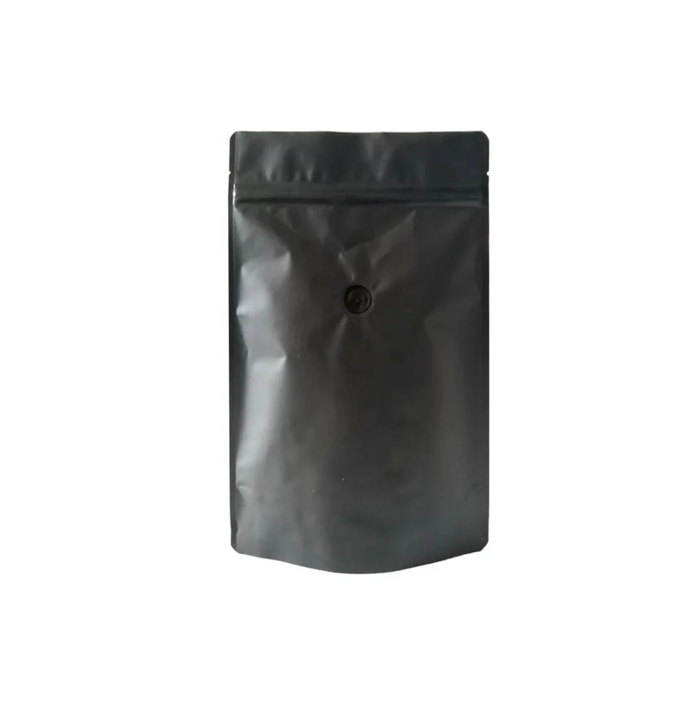 Customized Coffee Beans Stand Up Pouch Bag With One-way Exhaust Valve ...