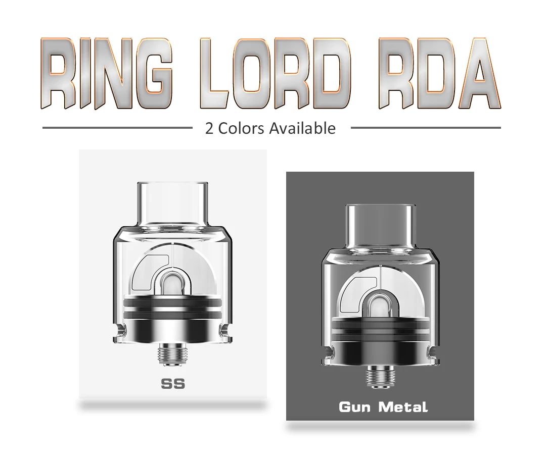 
Hot selling Hugsvape ring lord rda 27mm diameter hugsvape Ring lord atomizer for sale 