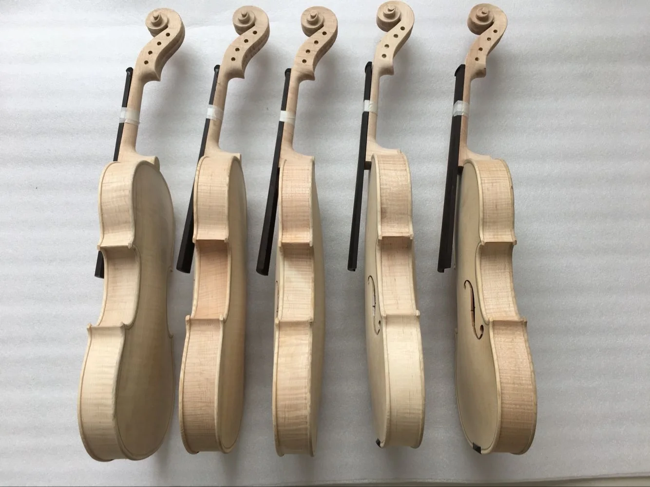 
High-End Unvarnished Violin Fitness Quality Chinese Violin 