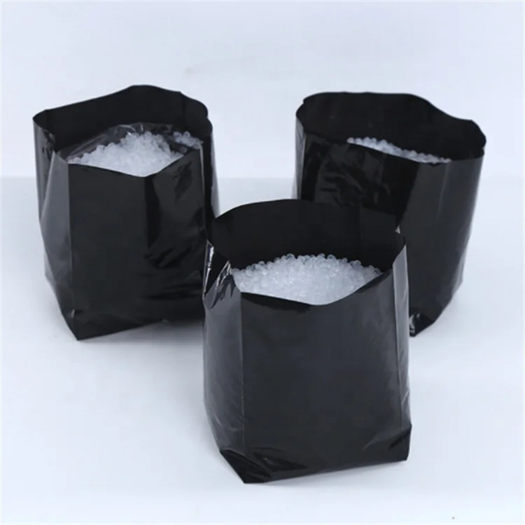 Biodegradable Black Plastic Poly Seedling Bag For Plant