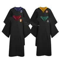 

Halloween Hufflepuff Deluxe Robe Adult Young Gryffindor House School Uniform Cloak