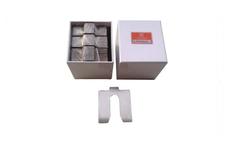 Ss304 U Slotted Precut Laser Alignment Shim Kits Size 2*2 Inch,4*4