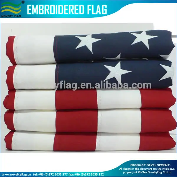 3x5/' 3/'x5/' USA 50 Star Embroidered Nylon Grommet /& Sleeved 50,000 Stitch Flag.
