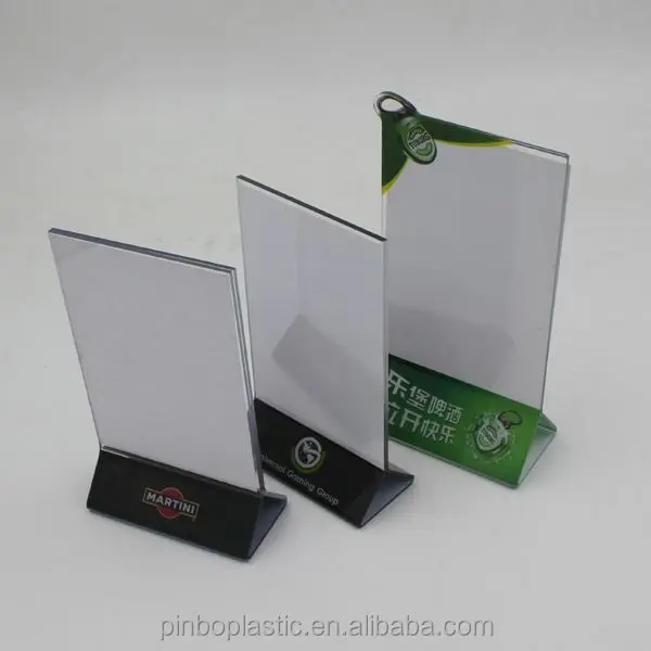 

Triangle Table Top A3 A4 A5 A6 Insert Plastic Acrylic Sign Holder for Restaurant