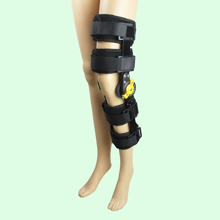 

knee operating orthosis health care knee pain avoiding sprain walker orthopedic posture corrector, Black