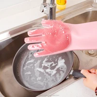 

Multi Purpose magic latex rubber kitchen pot silicone dish washing gloves