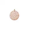 New Arrivals rose gold plated special arabesque pendant engraving words necklace