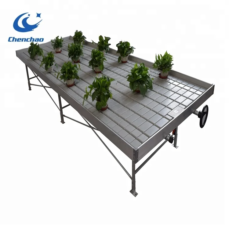 
High-quality Complete system easy install hydroponic ebb flow table for greenhouse 