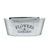 Flowers & Garden use galvanized steel oval long pot flower bed metal planter