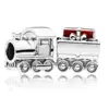 2018 Winter 925 Sterling Silver Christmas Train Charm Red Enamel fits charms pandoras bracelet
