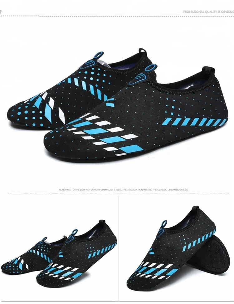 

Quick-drying Rubber Sole Swimming Skin Barefoot Aqua Water Shoes Men Beach Shoes, Blue