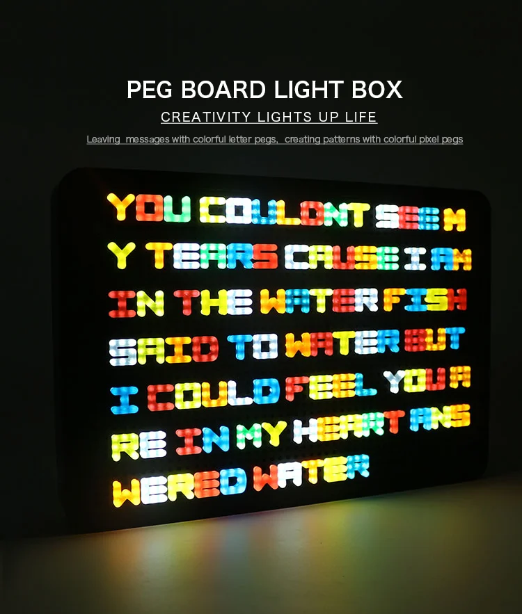 Spare Letters Cinema Wedding Party Light Box Message Board Peg Board Light Up 