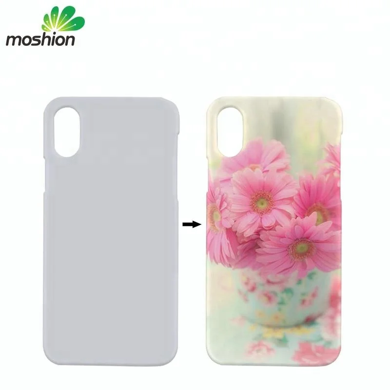 

Wholesale Custom Heat Transfer Cover Sublimation Blank Phone Case For iPhone X, White;blue