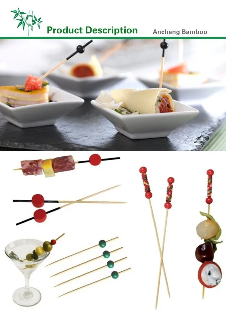 Decorative Fruit Picks Bamboo Cocktail Skewers Buy Bamboo Cocktail