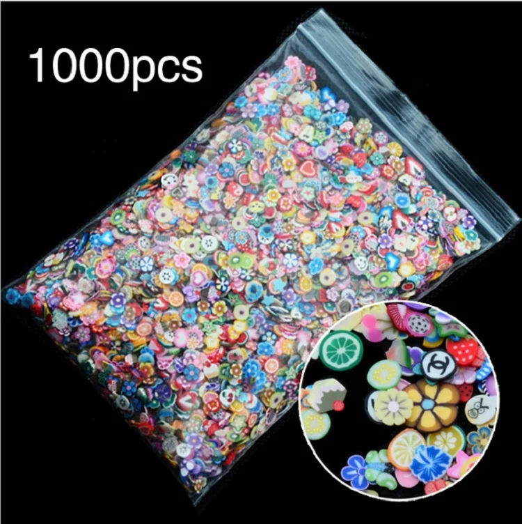 

Misscheering 1pack  Polymer Clay 3d Nail Art Decoration Mix Flowers Fruit Fimo Cane For DIY Acrylic Nail Phone Supplies