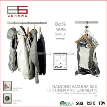 hanging vacuum storage bags