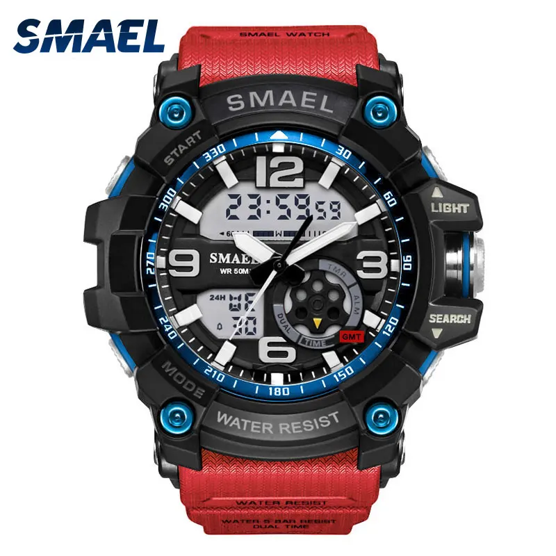 

SMAEL 1617 Leisure popular fashion sports watch multifunction outdoor wrist watch, Orange;blue;black