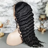 

Highknight 20inches density 150% deep wave indian remy transparent lace front wig