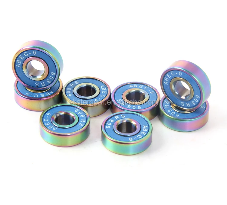 Skatergear Skateboard Bearings With Rainbow Color Titanium Buy