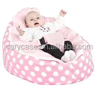 baby pink bean bag chair