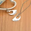 Wholesale silver plated i know i love couple wedding necklace