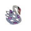 Custom swan advanced Hot fix Rhinestone Iron On Patches for clothing