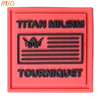 3D Raised Surface Custom PVC Patches And Rubber Clothing Labels For Sports Apparel