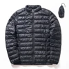 Men's Ultra Light Down Jacket Stand Collar with Travel Bag Down Coat