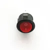 Full Circle Red 2 Legs Rocker Switch 3A 250V / 6A 125V Opening 15mm Boat Type Switch